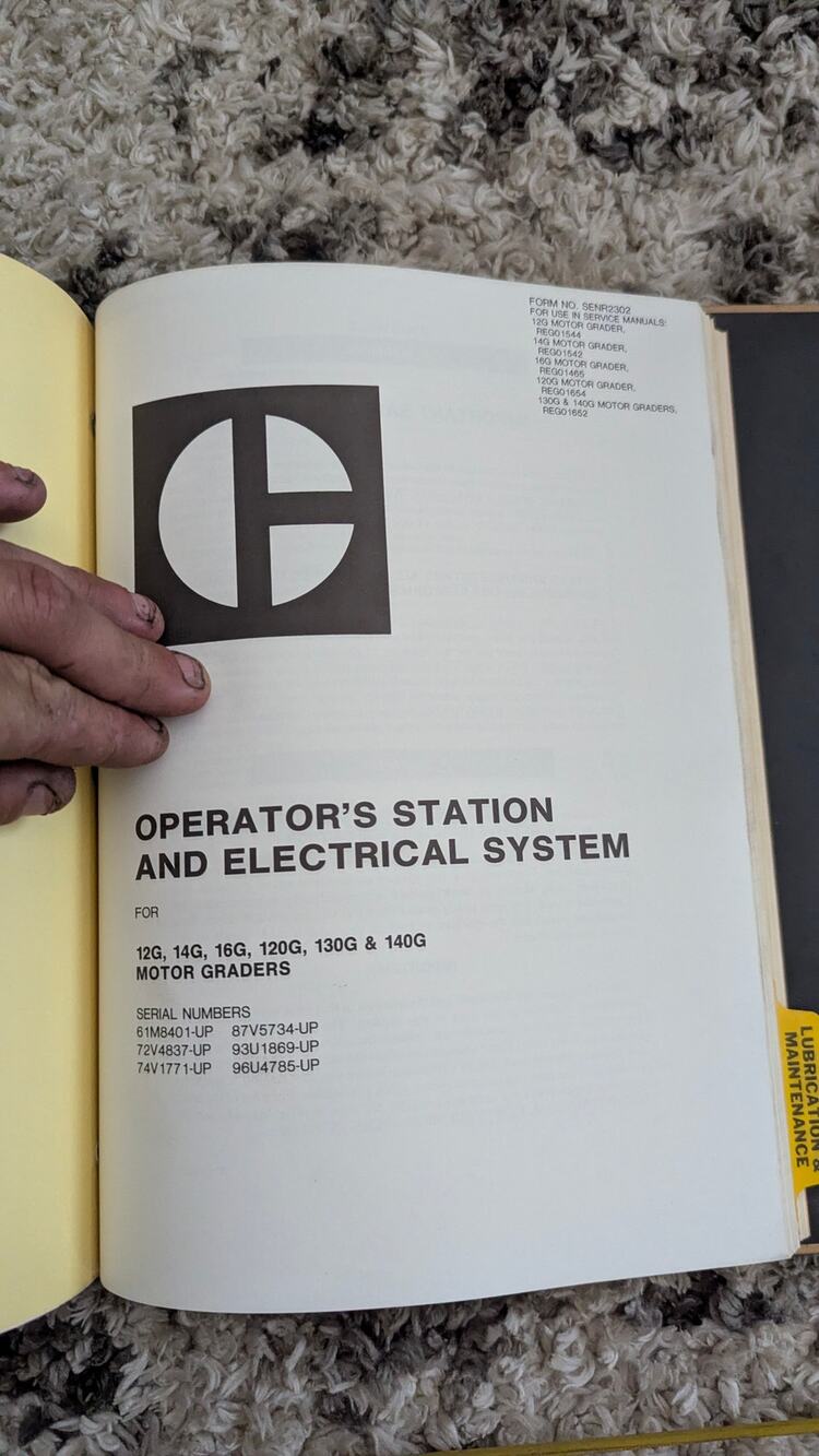 Caterpillar 14G Motor Grader Service Repair Manual 2 Volume Set 96U CAT
